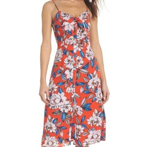 Ali & Jay Button Front Midi Dress, S